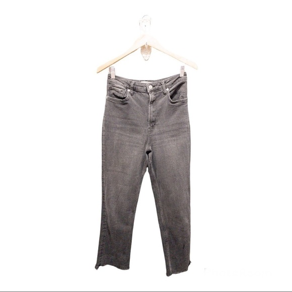 We The Free Raw Hem Straight Leg Black Jeans - Picture 3 of 4